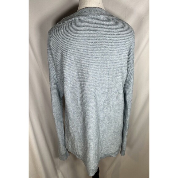 LOFT Light Blue Round Neck Wool Blend Sweater Women's Size Medium - Picture 3 of 8